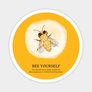 Watercolor Bee - Bee Yourself Magnet